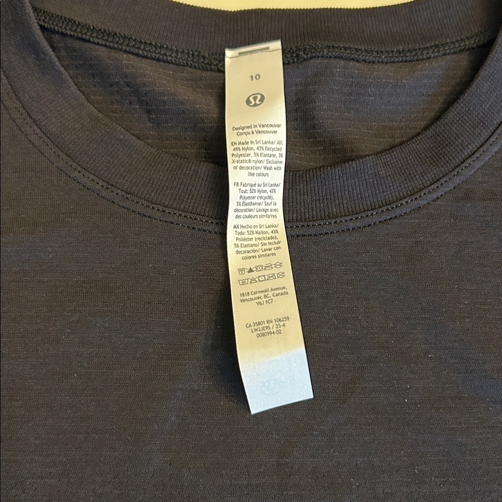 Lululemon swiftly relaxed long sleeve size 10 black - Picture 6 of 8